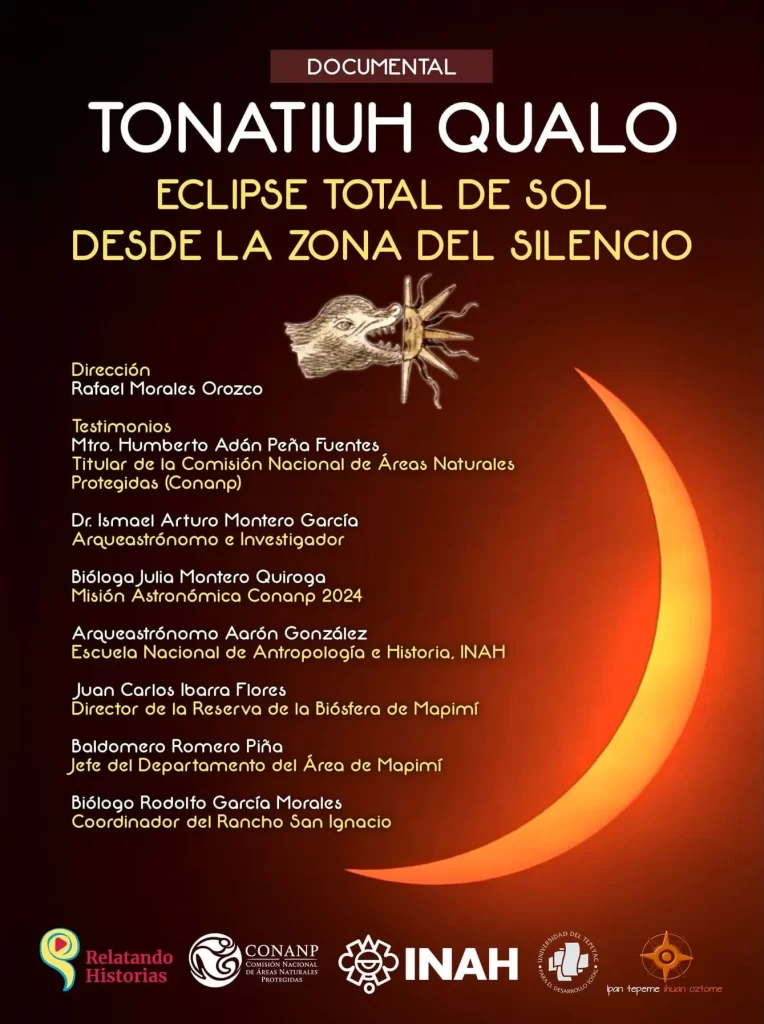 Tonatiuh Qualo, Eclipse total de sol desde la Zona del Silencio